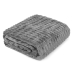 Manta KazzaVip King Microfibra 100% Poliéster Flannel Relevo Efeito Jacquard 260g/m2 Cinza