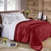 Edredom KazzaVip Casal Plush Flannel Dupla Face 100% Poliéster 220mx240m Vermelho