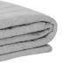 Cobre Leito Solteiro Malha KazzaVip 100% Algodão em Matelasse 170x240cm Liso Cinza Claro
