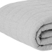 Cobre Leito Solteiro Malha KazzaVip 100% Algodão em Matelasse 170x240cm Liso Cinza Claro