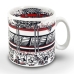 Caneca KazzaVip Est&aacute;dio do Sao Paulo FC Cer&acirc;mica 360 ML Morum Bis Oficial Licenciada Branco