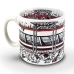 Caneca KazzaVip Est&aacute;dio do Sao Paulo FC Cer&acirc;mica 360 ML Morum Bis Oficial Licenciada Branco