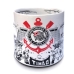 Caneca KazzaVip Est&aacute;dio do Time do Corinthians 360 ML Cer&acirc;mica Tim&atilde;o Oficial Licenciada Branco