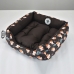 Cama Pet para Cães e Gatos KazzaVip Sarja 100% Poliéster Estampada Tamanho(M)Preto