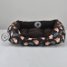 Cama Pet para Cães e Gatos KazzaVip Sarja 100% Poliéster Estampada Tamanho(M)Preto
