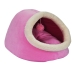 Toca Cama Pet para Cães ou Gatos KazzaVip Pelúcia 1,5mm Toque Suave 100% Poliéster Pompom Tam. Único Rosa