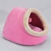 Toca Cama Pet para Cães ou Gatos KazzaVip Pelúcia 1,5mm Toque Suave 100% Poliéster Pompom Tam. Único Rosa