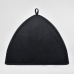 Toca Cama Quadrada para Cães ou Gatos KazzaVip Pelúcia 1,5mm Toque Suave 100% Poliéster Tam M Preto