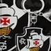 Chaveiro KazzaVip Emborrachado Oficial Escudo Time Vasco Gama Fecho Mosquetão Futebol Brasileiros Preto