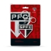 Chaveiro KazzaVip Emborrachado Oficial Escudo Time Sao Paulo Fecho Mosquet&atilde;o Futebol Brasileiros Preto
