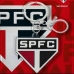 Chaveiro KazzaVip Emborrachado Oficial Escudo Time Sao Paulo Fecho Mosquet&atilde;o Futebol Brasileiros Preto