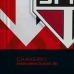Chaveiro KazzaVip Emborrachado Oficial Escudo Time Sao Paulo Fecho Mosquet&atilde;o Futebol Brasileiros Preto