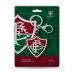 Chaveiro KazzaVip Emborrachado Oficial Escudo Time Fluminense Fecho Mosquet&atilde;o Futebol Brasileiro Gren&aacute;