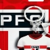 Chaveiro Camisa KazzaVip Emborrachado Oficial Time Sao Paulo Fecho Mosquet&atilde;o Futebol Brasileiro Branco
