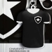 Chaveiro Camisa KazzaVip Emborrachado Oficial Time Botafogo Fecho Mosquet&atilde;o Futebol Brasileiro Preto