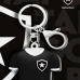 Chaveiro Camisa KazzaVip Emborrachado Oficial Time Botafogo Fecho Mosquet&atilde;o Futebol Brasileiro Preto