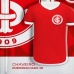 Chaveiro Camisa KazzaVip Emborrachado Oficial Time Internacional Fecho Mosquet&atilde;o Futebol Brasileiro Vermelho