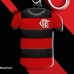Chaveiro Camisa KazzaVip Emborrachado Oficial Time Flamengo Fecho Mosquet&atilde;o Futebol Brasileiro Vermelho