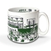 Caneca KazzaVip do Goi&aacute;s Esporte Clube Cer&acirc;mica 360 ML Est&aacute;dio da Serrinha Licenciada Branco