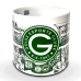 Caneca KazzaVip do Goi&aacute;s Esporte Clube Cer&acirc;mica 360 ML Est&aacute;dio da Serrinha Licenciada Branco