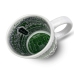 Caneca KazzaVip do América Futebol Clube Cerâmica 360 ML Estádio Arena Independência Licenciada Branco