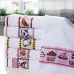 Kit 07 Pano De Prato Copa KazzaVip Genova Felpudo Atoalhado 85% Algod&atilde;o Bordado 49cmx65cm Branco