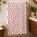 Kit 02 Unidades - Toalha de Banho KazzaVip Felpuda 100% Algodão Florença Estampada Corações 69cmx130m Branco