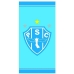 Toalha Praia KazzaVip Veludo Estampado 100% Algodão Brasão Licenciado Oficial Clube Paysandu 70cm x 140m Azul