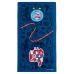 Toalha Praia KazzaVip Veludo Estampado 100% Algodão Brasão Licenciado Oficial Clube Bahia 70cm x 140m Azul