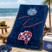 Toalha Praia KazzaVip Veludo Estampado 100% Algodão Brasão Licenciado Oficial Clube Bahia 70cm x 140m Azul