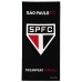 Toalha Praia KazzaVip Veludo Estampado 100% Algodão Brasão Licenciado Oficial Clube Sao Paulo Tricampeao Mundial 70cm x 140m Azul
