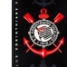 Toalha Praia KazzaVip Veludo Estampado 100% Algodão Brasão Licenciado Oficial Clube Corinthians 2026 70cm x 140m Preto