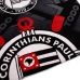 Toalha Praia Buettner Veludo Estampado 100% Algod&atilde;o Bras&atilde;o Corinthians 70cm x 140m Preto