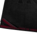 Toalha de Banho KazzaVip Jacquard Veludo 100% Algodão Barra Bordada Tetra Futebol Flamengo CRF 70cmx140m Preto