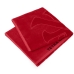 Toalha de Banho KazzaVip Jacquard Veludo 100% Algodão Barra Bordada Tetra Futebol Flamengo CRF 70cmx140m Vermelho Scarlet