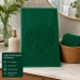 Toalha Social Academia e M&atilde;o Buettner Jacquard Veludo 100% Algod&atilde;o Futebol Palmeiras 33cmx50cm Verde