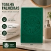 Toalha Social Academia e M&atilde;o Buettner Jacquard Veludo 100% Algod&atilde;o Futebol Palmeiras 33cmx50cm Verde