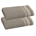 Kit 02 - Toalha Rosto KazzaVip Felpuda 100% Algod&atilde;o Princess 45cm x 75cm Gris