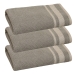 Kit 03 - Toalha Rosto KazzaVip Felpuda 100% Algodão Princess 45cm x 75cm Gris