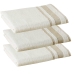Kit 03 - Toalha Rosto KazzaVip Felpuda 100% Algod&atilde;o Princess 45cm x 75cm Branco