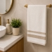 Toalha Avulsa Rosto KazzaVip Felpuda 100% Algodão Princess 45cm x 75cm Branco