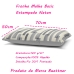 Fronha Avulsa KazzaVip Malha 100% Algod&atilde;o Basic Natan Estampada 50cmx70cm Grafite