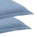 Par de Porta Travesseiro Buettner Malha Mescla 90% Algod&atilde;o e 10% Poli&eacute;ster Linha Basic 50cmx70cm Azul