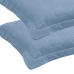 Par de Porta Travesseiro Buettner Malha Mescla 90% Algod&atilde;o e 10% Poli&eacute;ster Linha Basic 50cmx70cm Azul