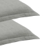 Par de Porta Travesseiro Buettner Malha Mescla 90% Algod&atilde;o e 10% Poli&eacute;ster Linha Basic 50cmx70cm Bege