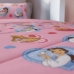 Edredom Portallar Solteiro Malha 100% Algod&atilde;o Disney Licenciado Cora&ccedil;&atilde;o de Princesa 1,50mx220m Rosa Star