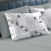Fronha Avulsa Buettenr Malha 100% Algod&atilde;o Basic Scarlet Estampada 50cmx70cm Cinza