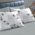 Par de Fronha Buettenr Malha 100% Algod&atilde;o Basic Scarlet Estampada 50cmx70cm Cinza
