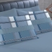 Par de Fronha Buettenr Malha 100% Algodão Basic Oliver Estampada 50cmx70cm Azul