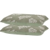 Par de Fronha Buettner Malha 100% Algodão Basic Avencas Estampada 50cmx70cm Verde Oliva